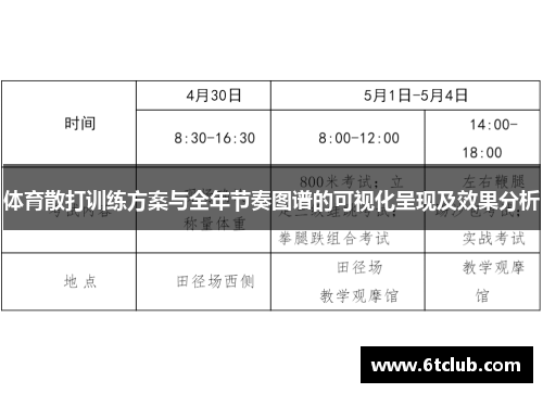 体育散打训练方案与全年节奏图谱的可视化呈现及效果分析